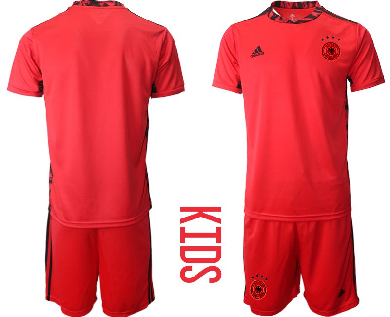 Youth 2021 World Cup National Germany red goalkeeper Soccer Jerseys